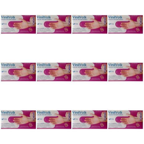 Volk Luvas P/ Procedimentos Vinil Transparente S/ Amido P C/100 (Kit C/12) Menor preço em Volk Luvas P/ Procedimentos Vinil Transparente S/ Amido P C/100 (Kit C/12)