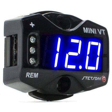 Voltímetro Digital Stetsom Mini VT LED Azul Som Automotivo Menor preço em Voltímetro Digital Stetsom Mini VT LED Azul Som Automotivo