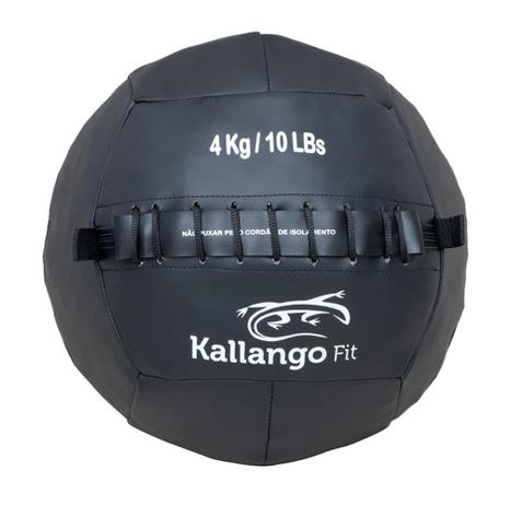 Wall Ball Basic De 4Kg/10 Libras Kallango Menor preço em Wall Ball Basic De 4Kg/10 Libras Kallango