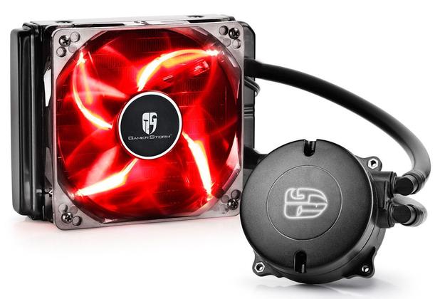 Water Cooler DeepCool Maelstrom 120T (AMD / Intel) - LED Vermelho - DP-GS-H12RL-MS120T-RED Menor preço em Water Cooler DeepCool Maelstrom 120T (AMD / Intel) - LED Vermelho - DP-GS-H12RL-MS120T-RED