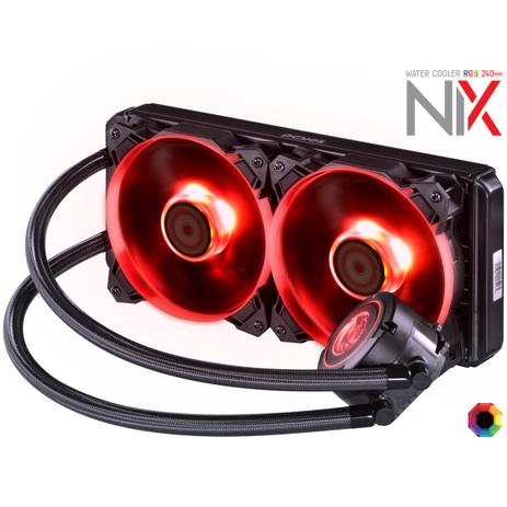 Water Cooler Nix 240mm Mangueiras de Nylon e Led Rgb - PWC240H40PTRGB - Pcyes é boa?