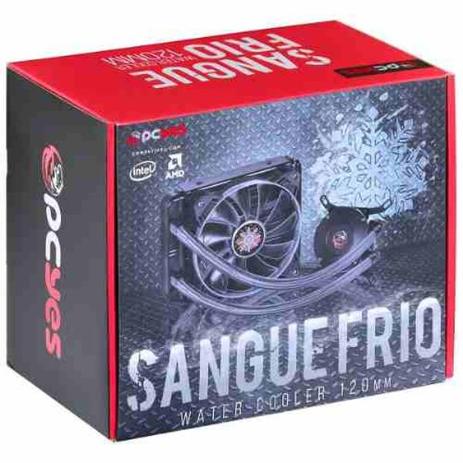Water Cooler PCYes Sangue Frio 120mm - PWC120H40PTSL Menor preço em Water Cooler PCYes Sangue Frio 120mm - PWC120H40PTSL