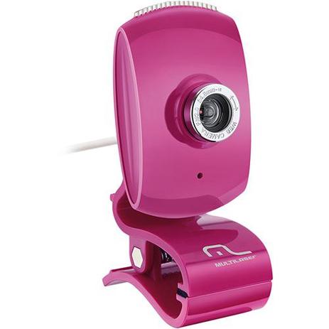 Webcam 16MP USB com Microfone Botão Snapshot Facelook Rosa Piano Multilaser WC048 Menor preço em Webcam 16MP USB com Microfone Botão Snapshot Facelook Rosa Piano Multilaser WC048