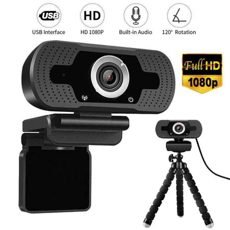 Webcam Câmera Full Hd 1080p Usb De Computador Com Tripé Flexi e Microfone Embutido - LXSHOP Menor preço em Webcam Câmera Full Hd 1080p Usb De Computador Com Tripé Flexi e Microfone Embutido - LXSHOP