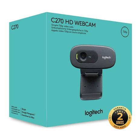 Webcam HD Logitech C270 HD 720p Com Microfone Embutido é boa?