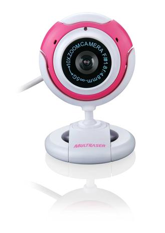 Webcam Multilaser 1.6mp Com Função Fotográfica Rosa Menor preço em Webcam Multilaser 1.6mp Com Função Fotográfica Rosa