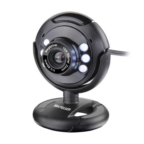 Webcam Multilaser 16Mp Nightvision Microfone Usb Preto WC045 Menor preço em Webcam Multilaser 16Mp Nightvision Microfone Usb Preto WC045