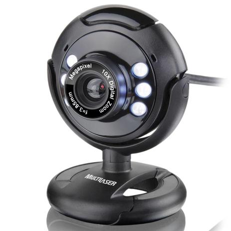 Webcam Multilaser Night Vision 16 MP WC045 Preta Menor preço em Webcam Multilaser Night Vision 16 MP WC045 Preta