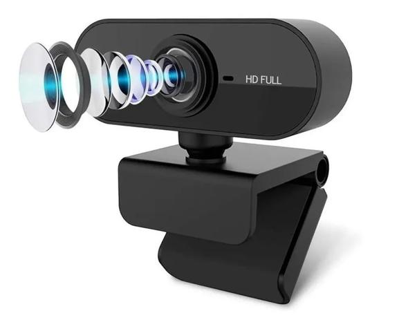 Webcam Preta Full Hd 1080p Usb Gira 360º Com Microfone Top - LIBA Menor preço em Webcam Preta Full Hd 1080p Usb Gira 360º Com Microfone Top - LIBA