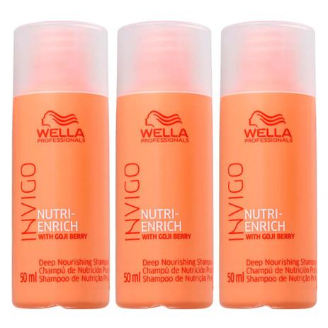 Wella Professionals Invigo Nutri-Enrich Kit com Três Shampoos Travel Size - Magazine Cbeneficio