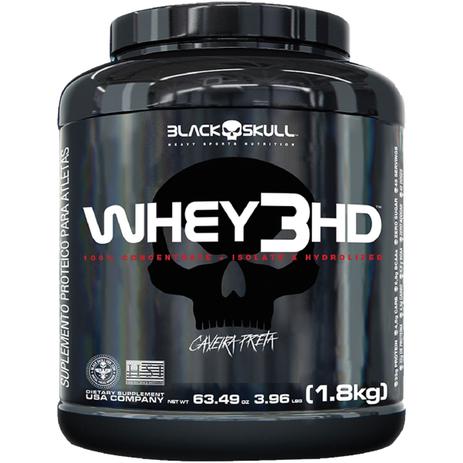 Whey 3hd (1,8kg) sabor biscoito e creme - black skull Menor preço em Whey 3hd (1,8kg) sabor biscoito e creme - black skull