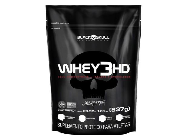 Whey 3HD 837g - Black Skull Menor preço em Whey 3HD 837g - Black Skull