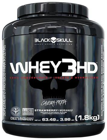 Whey 3HD Caveira Preta 1,8 kg - Black Skull Menor preço em Whey 3HD Caveira Preta 1,8 kg - Black Skull