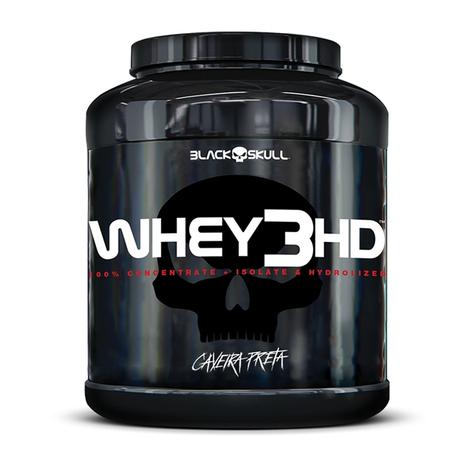 Whey 3HD Caveira Preta (1,8kg) - Black Skull Sabor:Chocolate Menor preço em Whey 3HD Caveira Preta (1,8kg) - Black Skull Sabor:Chocolate