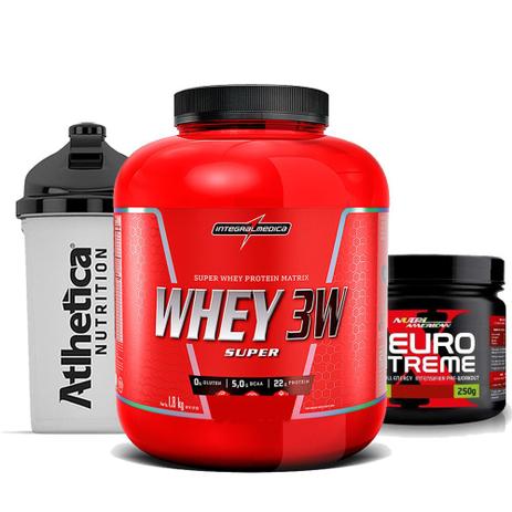 Whey 3w 1.8Kg Chocolate +Neuro Uva Verde +Bottle 500ml - K-fit Menor preço em Whey 3w 1.8Kg Chocolate +Neuro Uva Verde +Bottle 500ml - K-fit