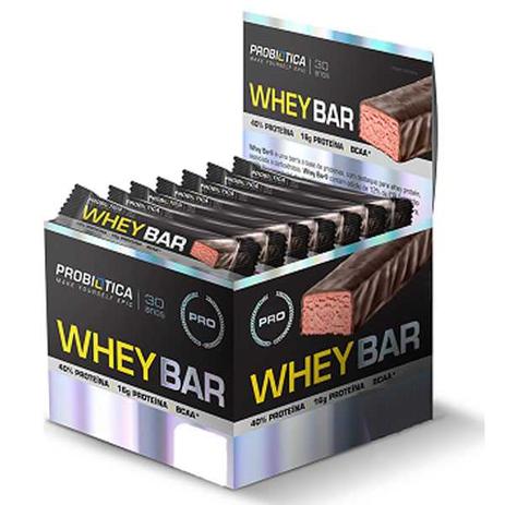 Whey Bar Low Carb 24 Unidades - Probiótica Menor preço em Whey Bar Low Carb 24 Unidades - Probiótica