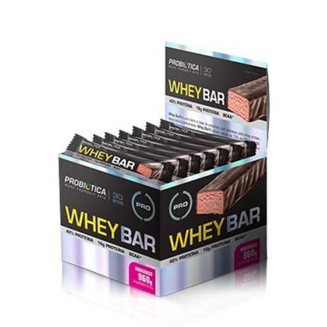 Whey Bar Low Carb Caixa 24 Unidades 40g - Probiótica - Probiotica Menor preço em Whey Bar Low Carb Caixa 24 Unidades 40g - Probiótica - Probiotica
