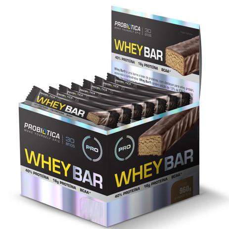 Whey Bar Low Carb Morango - Caixa com 24 un - Probiótica Menor preço em Whey Bar Low Carb Morango - Caixa com 24 un - Probiótica