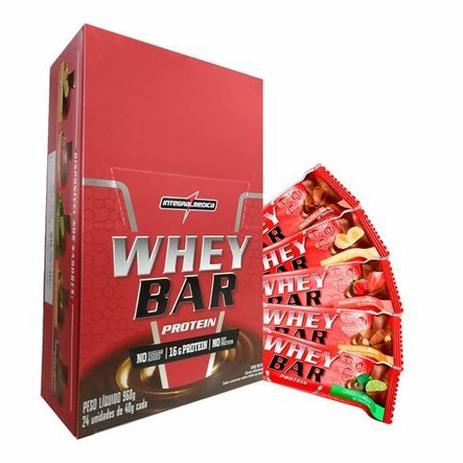 Whey Bar Protein - 24 unidades de 40g Chocolate - Integralmédica - Integralmedica Menor preço em Whey Bar Protein - 24 unidades de 40g Chocolate - Integralmédica - Integralmedica