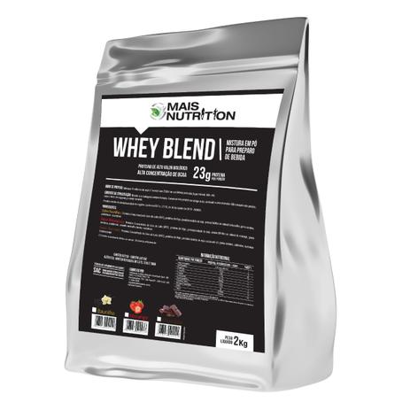 Whey Blend 2kg 2 Kilos Quilos sabor Morango - Mais nutrition é boa?