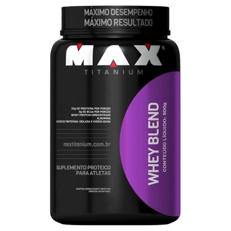 Whey Blend 900 g - Max Titanium Menor preço em Whey Blend 900 g - Max Titanium