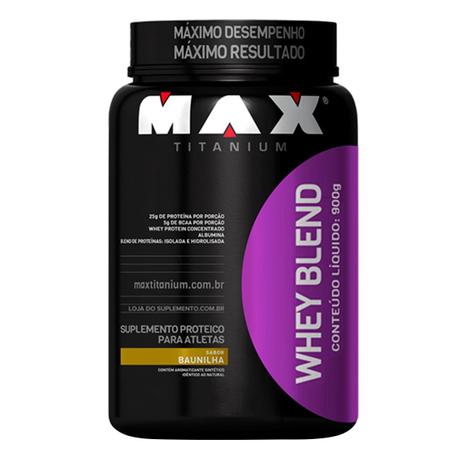 Whey Blend (900g) Max Titanium - Todos Os Sabores Menor preço em Whey Blend (900g) Max Titanium - Todos Os Sabores