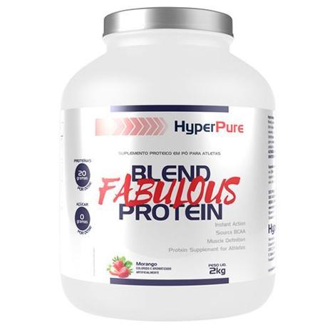 Whey Blend Fabulous Protein - 2000g Morango - HyperPure Menor preço em Whey Blend Fabulous Protein - 2000g Morango - HyperPure