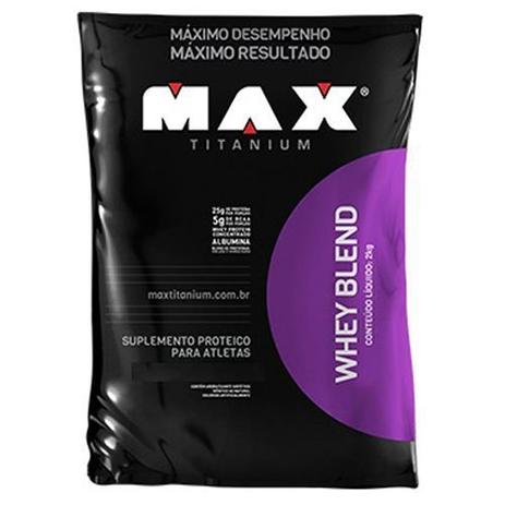 Whey Blend Refil - 2000g Vitamina de Frutas - Max Titanium Menor preço em Whey Blend Refil - 2000g Vitamina de Frutas - Max Titanium