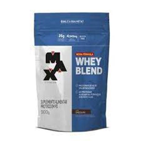 Whey Blend refil 900g Max Titanium Chocolate Menor preço em Whey Blend refil 900g Max Titanium Chocolate
