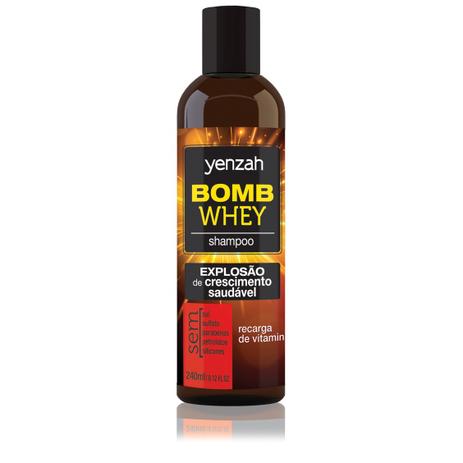 Whey bomb cream - shampoo 240ml - Yenzah Menor preço em Whey bomb cream - shampoo 240ml - Yenzah