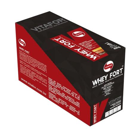 Whey Fort 100 Whey 15 sachês Sortidos de 30g Vitafor Menor preço em Whey Fort 100 Whey 15 sachês Sortidos de 30g Vitafor