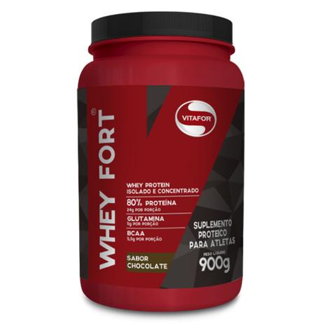 Whey Fort 900g Chocolate - Whey Protein isolado e concentrado - Vitafor é boa?