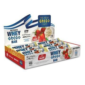 Whey Grego Bar - 40g (Caixa com 12 unidades) - Nutrata Menor preço em Whey Grego Bar - 40g (Caixa com 12 unidades) - Nutrata