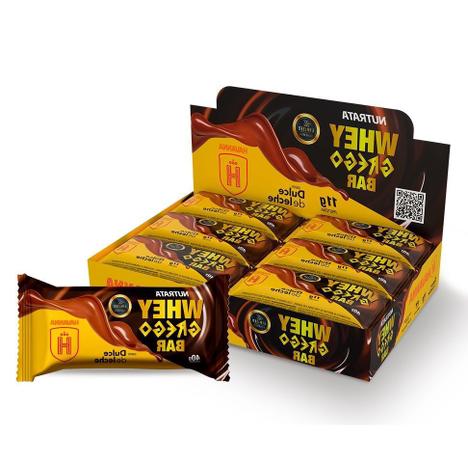 Whey Grego Bar Caixa com 12 Unidades (480g) - Sabor: Doce de Leite Havanna - Nutrata Menor preço em Whey Grego Bar Caixa com 12 Unidades (480g) - Sabor: Doce de Leite Havanna - Nutrata