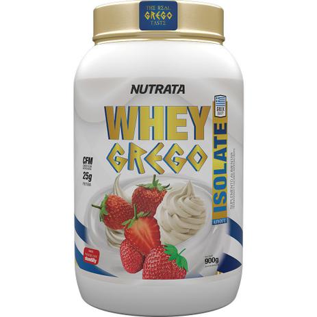 Whey grego isolado - 900g - nutrata Menor preço em Whey grego isolado - 900g - nutrata