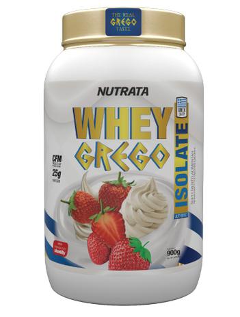 Whey Grego Isolate 900gr - Morango Com Chantilly - Nutrata Menor preço em Whey Grego Isolate 900gr - Morango Com Chantilly - Nutrata
