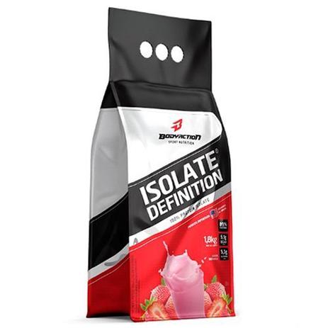 Whey Isolate Definition - 1800g Refil Merengue de Morango - BodyAction Menor preço em Whey Isolate Definition - 1800g Refil Merengue de Morango - BodyAction