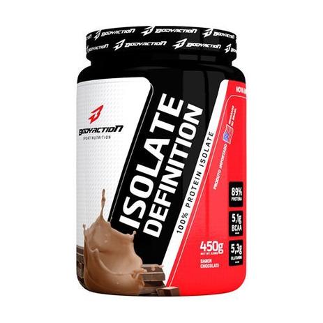 Whey Isolate Definition - 450g Chocolate - BodyAction Menor preço em Whey Isolate Definition - 450g Chocolate - BodyAction