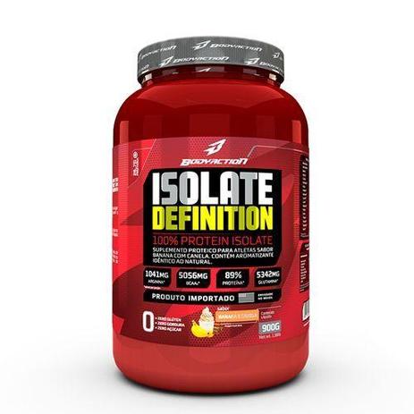 Whey Isolate Definition - 900g Banana e Canela - BodyAction Menor preço em Whey Isolate Definition - 900g Banana e Canela - BodyAction