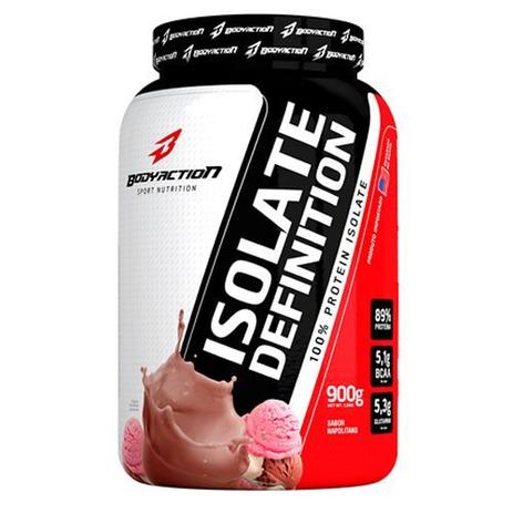 Whey Isolate Definition - 900g Napolitano - BodyAction Menor preço em Whey Isolate Definition - 900g Napolitano - BodyAction