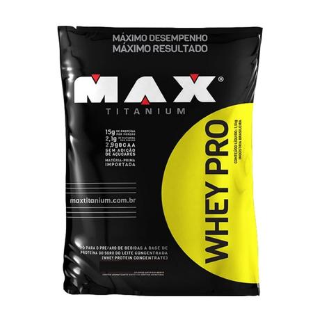 Whey Pro 1,5Kg Max Titanium - Proteina Menor preço em Whey Pro 1,5Kg Max Titanium - Proteina