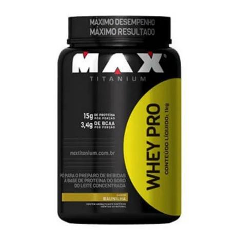 Menor preço em Whey Pro 1kg - Baunilha - Max Titanium