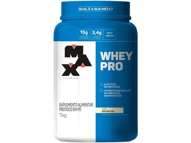 Whey Pro Em Pó - Max Titanium - Proteína - 1kg é ruim? Whey Pro Em Pó - Max Titanium - Proteína - 1kg é boa?
