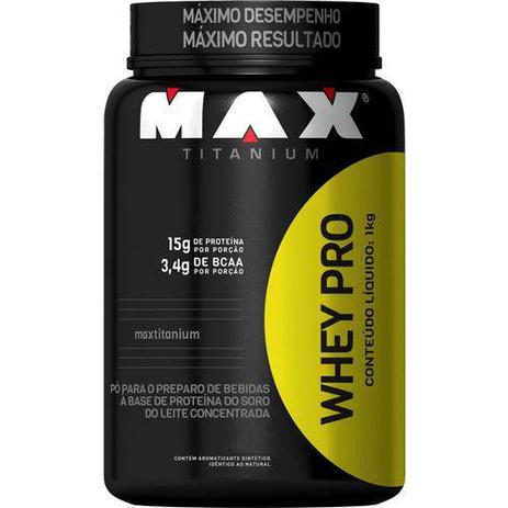 Whey pro max titanium pote 1 kg baunilha é boa?