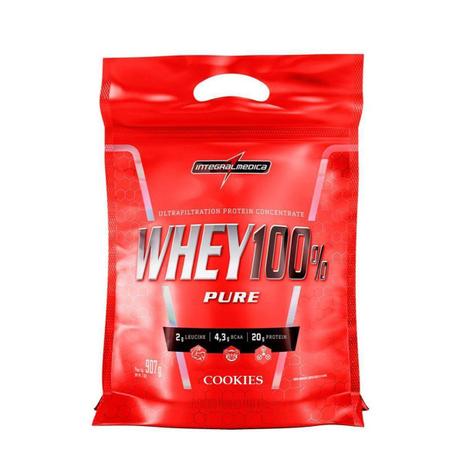 Whey Protein 100 Pure 907G Cookies Refil Integralmédica - Integralmedica Menor preço em Whey Protein 100 Pure 907G Cookies Refil Integralmédica - Integralmedica