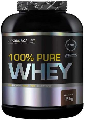 Whey Protein 100% Pure Whey 2kg Probiótica - Chocolate - Probiotica Menor preço em Whey Protein 100% Pure Whey 2kg Probiótica - Chocolate - Probiotica