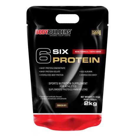 Whey Protein 6 Six Protein Refil 2Kg Exclusivo - Bodybuilders - 220V