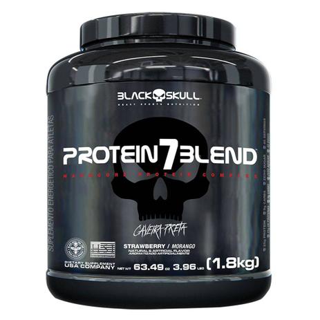 Menor preço em Whey Protein 7 Blend Caveira Preta 1,8 kg - Black Skull