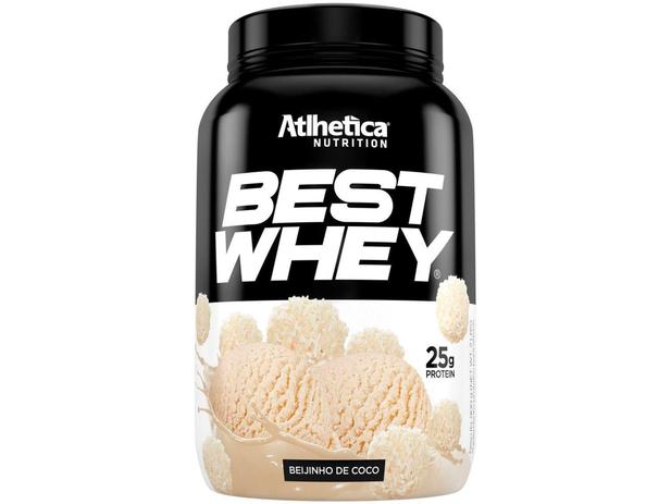 Whey Protein Concentrado Hidrolisado Isolado - Atlhetica Nutrition Best Whey 900g Beijinho Menor preço em Whey Protein Concentrado Hidrolisado Isolado - Atlhetica Nutrition Best Whey 900g Beijinho