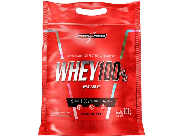 Whey Protein Concentrado Integralmédica 100% Pure - 900g Chocolate Natural